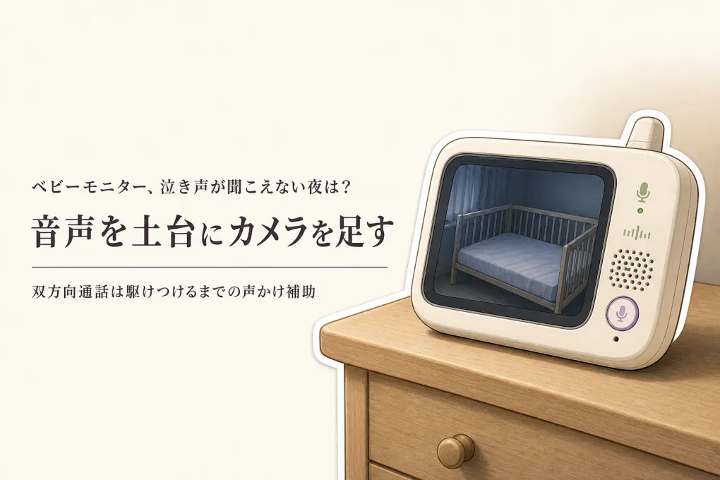 ベビーモニターはカメラだけで足りる？音声・双方向通話・専用モニターの選び方